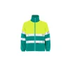 Forro polar de alta visibilidad Seana TIANA 2 — Verde hoja / Amarillo flúor